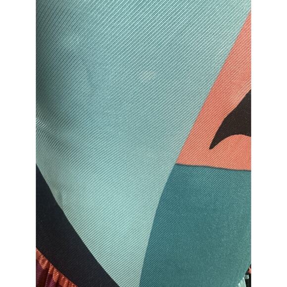 Anthropologie Maeve Gillian Abstract Shirtdress Blue Black Shirt Dress Size XS - Picture 12 of 14